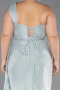 Robe Grande Taille Longue Mousseline Menthe ABU6713