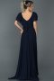 Robe de Fiançaille Longue Bleu Marine ABU032