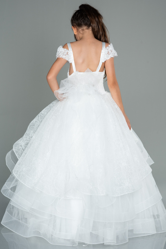 Robe de Mariage Pour Enfant Blanc AN30009