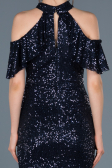Robe de Soirée Courte Bleu Marine ABK323