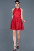 Robe de Soirée Courte Rouge ABK416