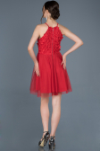 Robe de Soirée Courte Rouge ABK416