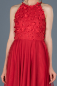 Robe de Soirée Courte Rouge ABK416