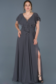 Robe Grande Taille Longue Anthracite ABU032
