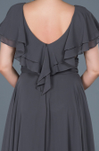 Robe Grande Taille Longue Anthracite ABU032