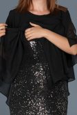 Robes de Soiree de Gross Courte Anthracite ABK506
