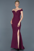 Robe de Soirée Longue Prune ABU870