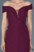 Robe de Soirée Longue Prune ABU870