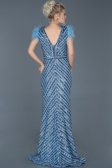 Robe de Soirée Longue Indigo ABU881