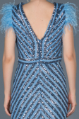 Robe de Soirée Longue Indigo ABU881