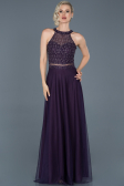 Robe de Fiançaille Longue Violet ABU766