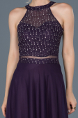 Robe de Fiançaille Longue Violet ABU766