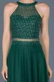 Robe de Fiançaille Longue Vert ABU766