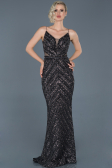 Robe Queue de Poisson Longue Anthracite ABU892