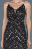 Robe Queue de Poisson Longue Anthracite ABU892