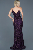 Robe Queue de Poisson Longue Violet ABU892