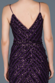 Robe Queue de Poisson Longue Violet ABU892