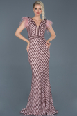 Robe de Soirée Longue Poudre ABU881