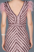 Robe de Soirée Longue Poudre ABU881