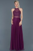 Robe de Fiançaille Longue Prune ABU766