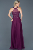 Robe de Fiançaille Longue Prune ABU766