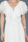 Robe de Fiançaille Longue Blanc ABU032