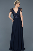 Robe de Cérémonie Longue Bleu Marine ABU932