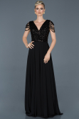 Robe de Cérémonie Longue Noir ABU932