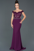 Robe Queue de Poisson Longue Prune ABU978