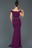 Robe Queue de Poisson Longue Prune ABU978
