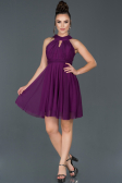 Robe de Soirée Courte Pourpre ABK224