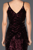 Robe de Cérémonie Courte Rouge Bordeaux ABK675