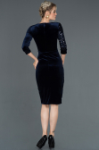 Robe de Cérémonie Courte Bleu Marine ABK704
