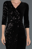 Robe de Cérémonie Courte Noir ABK704