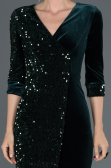 Robe de Cérémonie Courte Émeraude ABK704