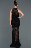 Robe Queue de Poisson Longue Noir ABU1101