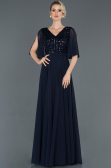 Robe de Cérémonie Longue Bleu Marine ABU676