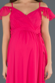 Robes de Soiree de Gross Longue Orange Sanguine ABU756