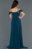 Robes de Soiree de Gross Longue Vert Pétrole ABU756