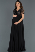Robes de Soiree de Gross Longue Noir-Argent ABU747
