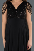 Robes de Soiree de Gross Longue Noir ABU747
