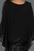 Robes de Soiree de Gross Courte Noir ABK506
