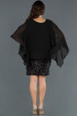 Robes de Soiree de Gross Courte Noir ABK506