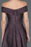 Robe de Soirée Courte Violet ABK441