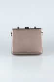 Sac de Boîte Cuir dentelé Platine V294