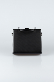 Sac de Boîte Cuir dentelé Noir V294