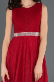 Robe de Soirée Enfants Longue Rouge ABU1228