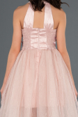 Robe de Soirée Enfants Devant Court Dos Long Poudre ABO058
