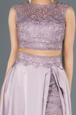 Robe de Soirée Longue Satin Lavande ABU1286