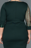 Robe de Soirée Grande Taille Courte Émeraude ABK810
